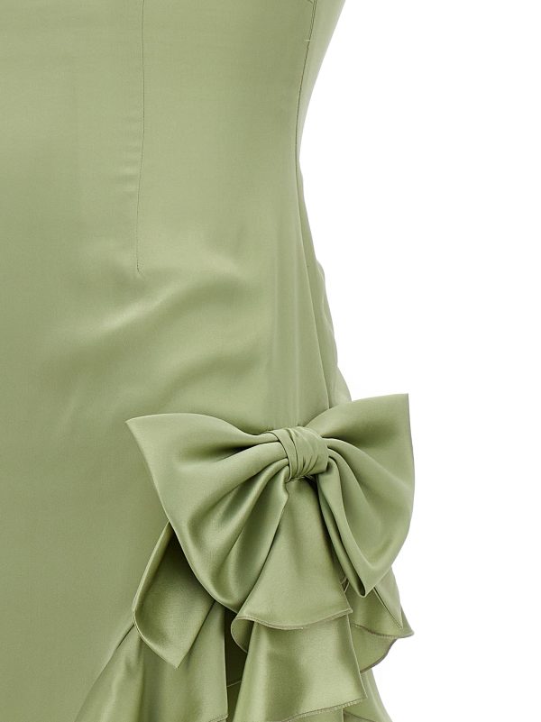 Dress long ruffles bow - immagine 4