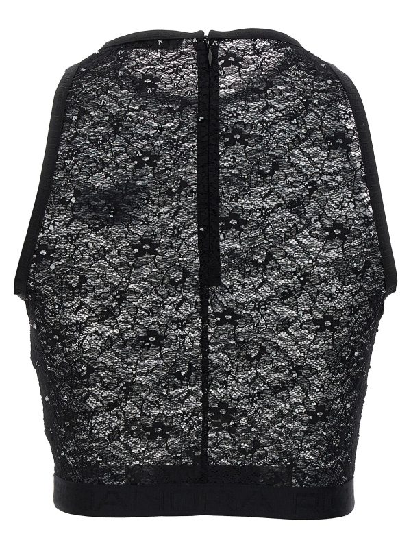 Rhinestone lace top - immagine 2