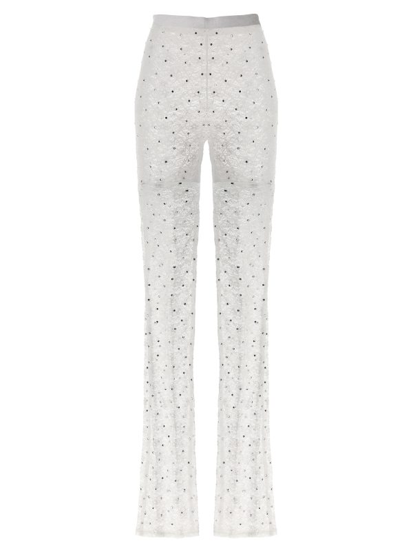 Rhinestone lace leggings