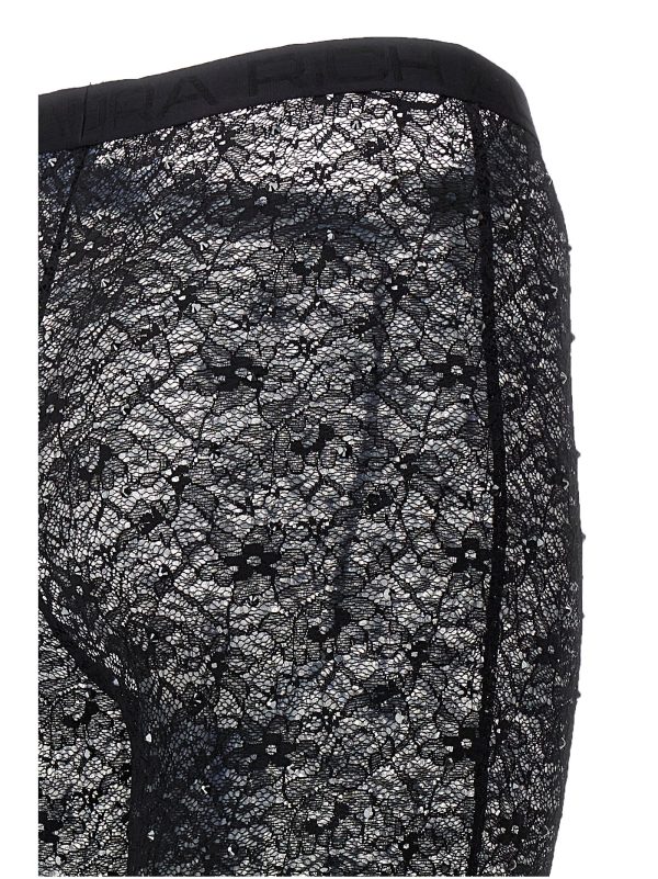 Rhinestone lace leggings - immagine 4