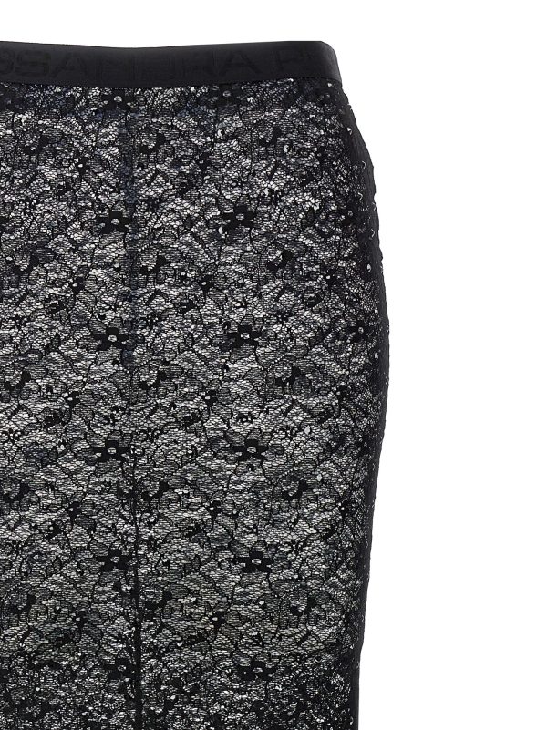 Rhinestone lace midi skirt - immagine 3