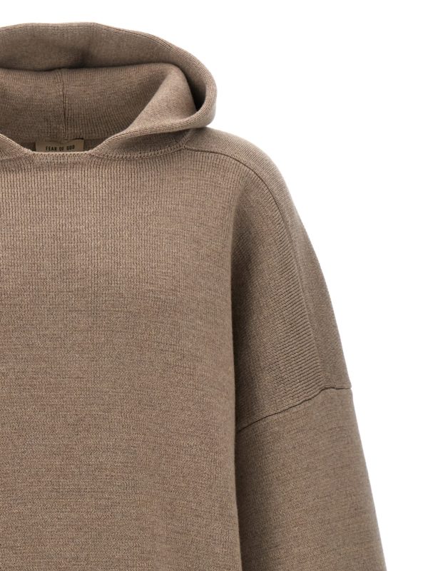 'Boucle Knit Hoodie' sweater - immagine 3