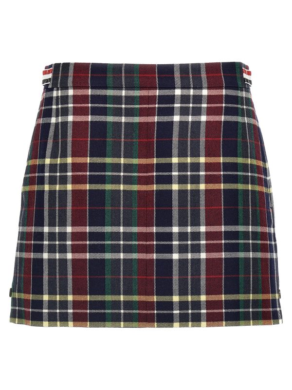 Tartan twill skirt