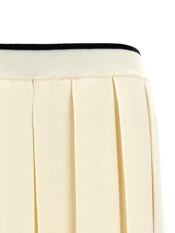 Knitted pleated skirt - immagine 3