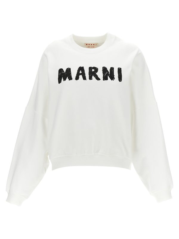 Crayon logo print sweatshirt