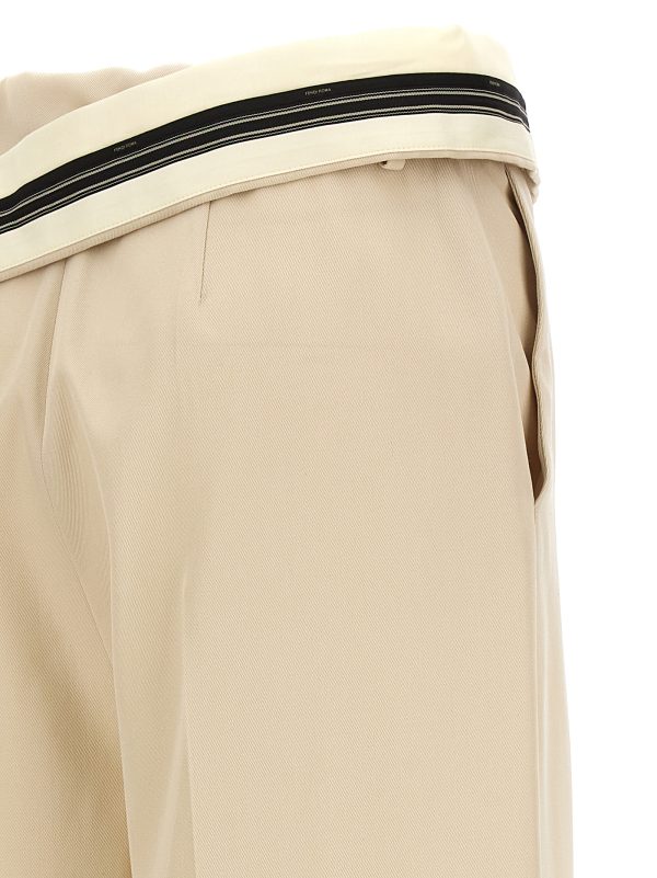 'Fendi Roma' gabardine trousers - immagine 4