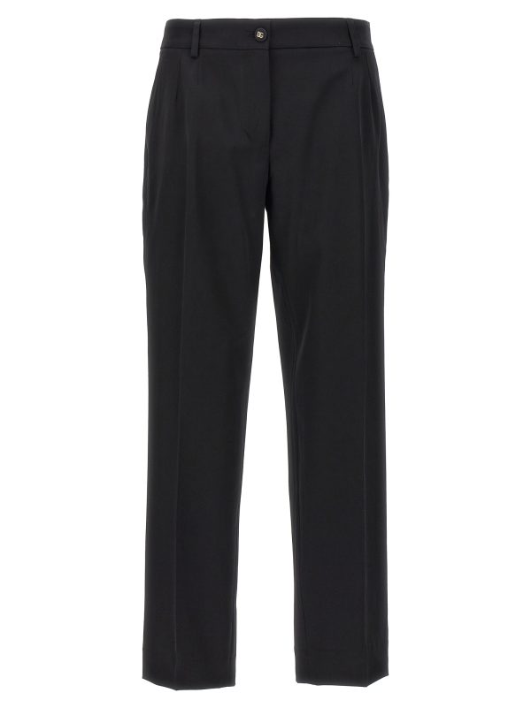 Wool canvas trousers