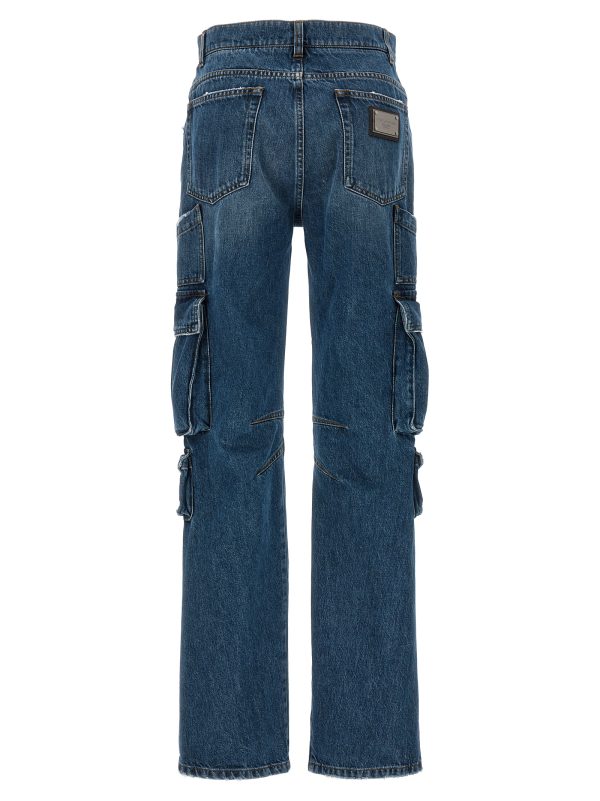 Used effect cargo jeans - immagine 2