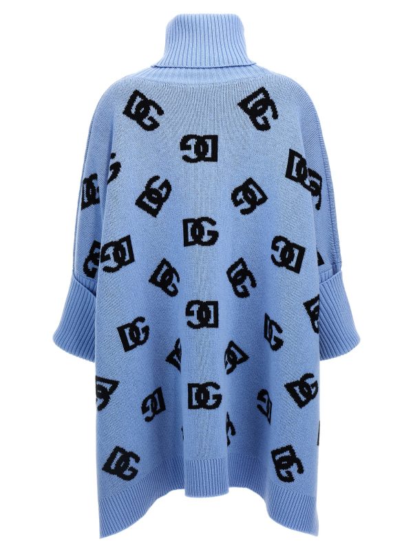 Jacquard logo poncho - immagine 2