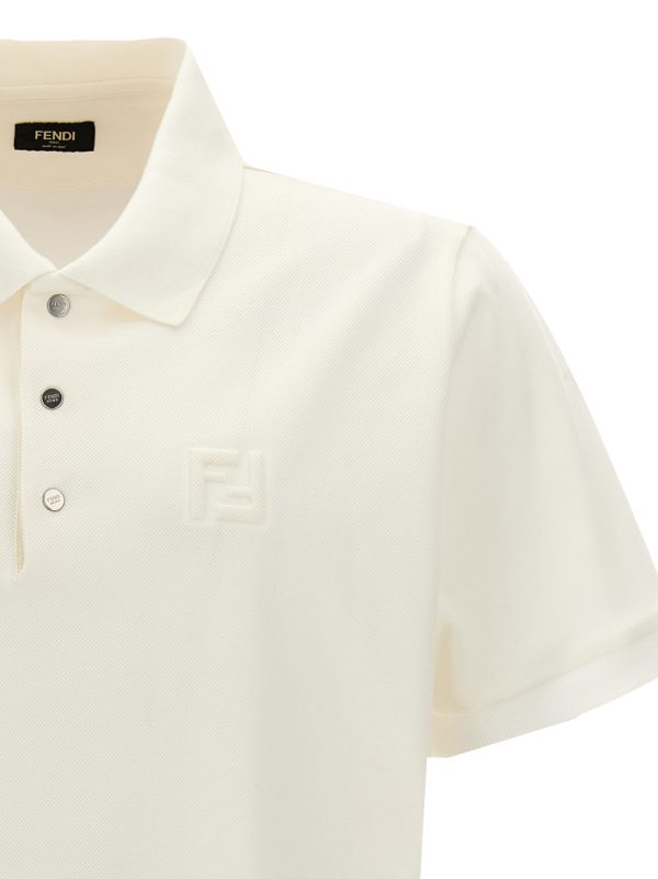 'Embossed' polo shirt - immagine 3