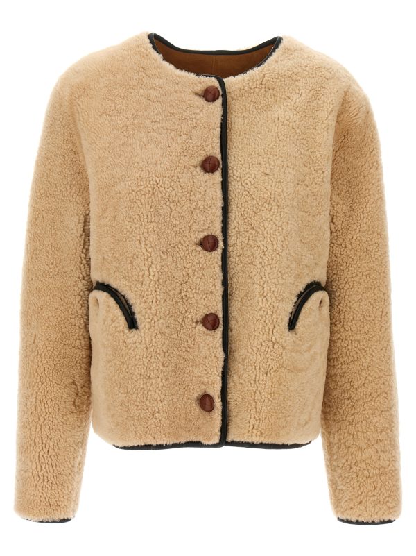 'Tatoosh Gliss Bolero' reversible sheepskin jacket