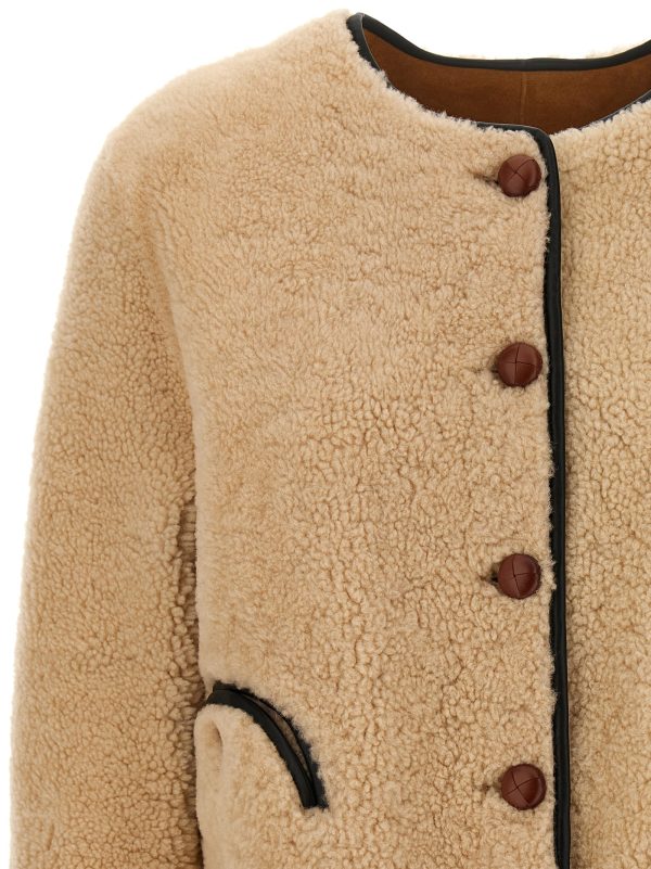 'Tatoosh Gliss Bolero' reversible sheepskin jacket - immagine 4