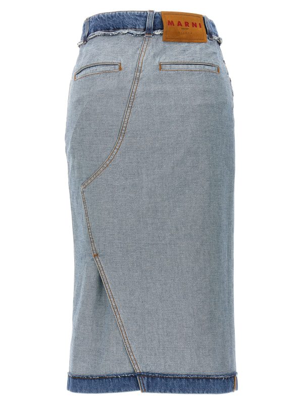 Denim midi skirt - immagine 2