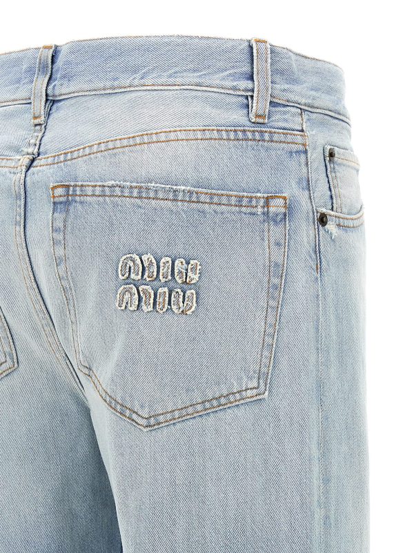 Logo embroidery jeans - immagine 4