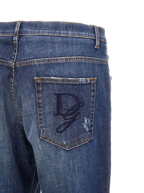 Logo embroidery jeans - immagine 4