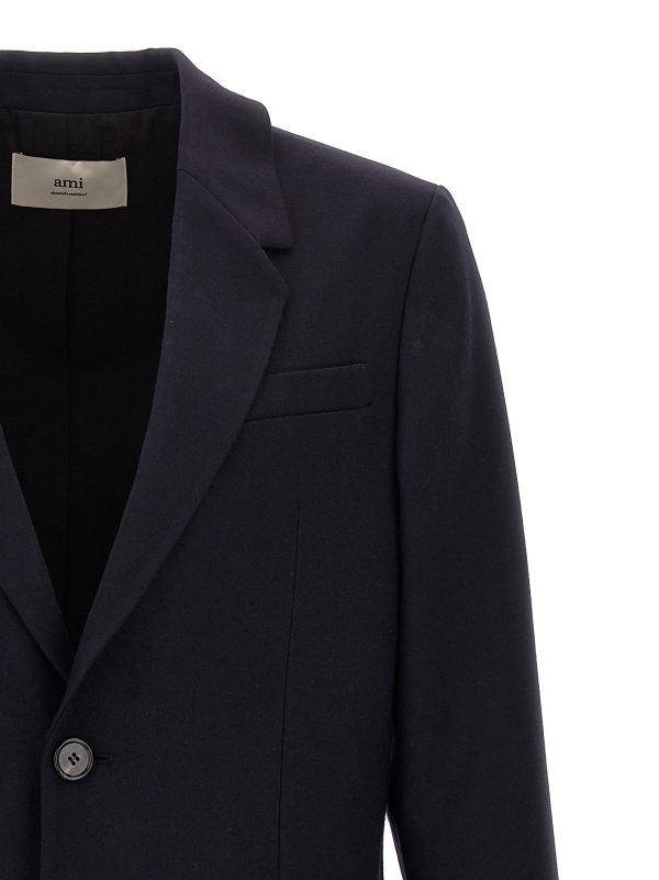 Single-breasted wool blazer - immagine 3