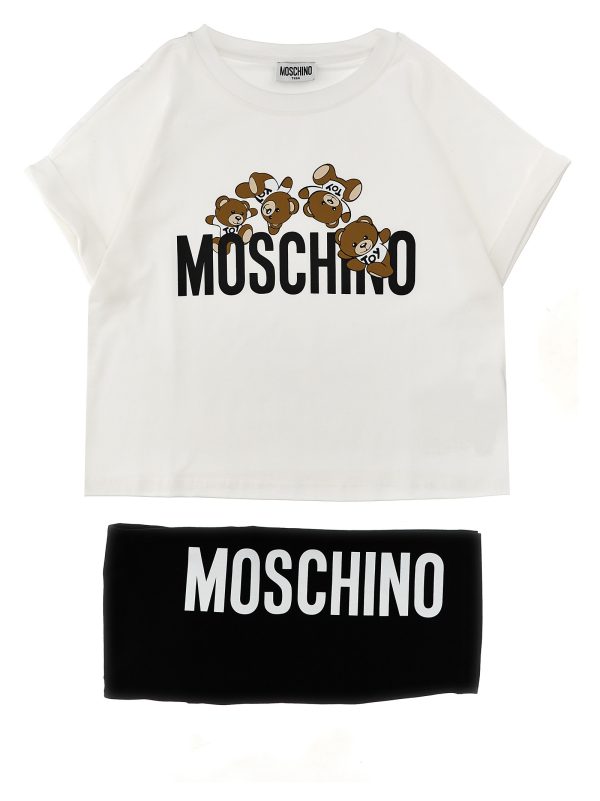 Logo print t-shirt + leggings set