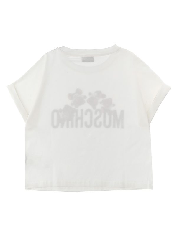 Logo print t-shirt + leggings set - immagine 2