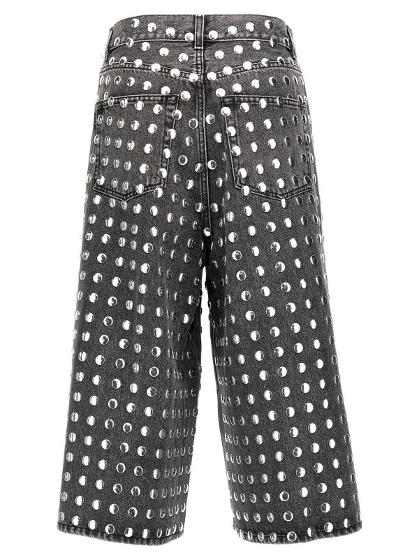 'Belle Black Studded' bermuda shorts - immagine 2