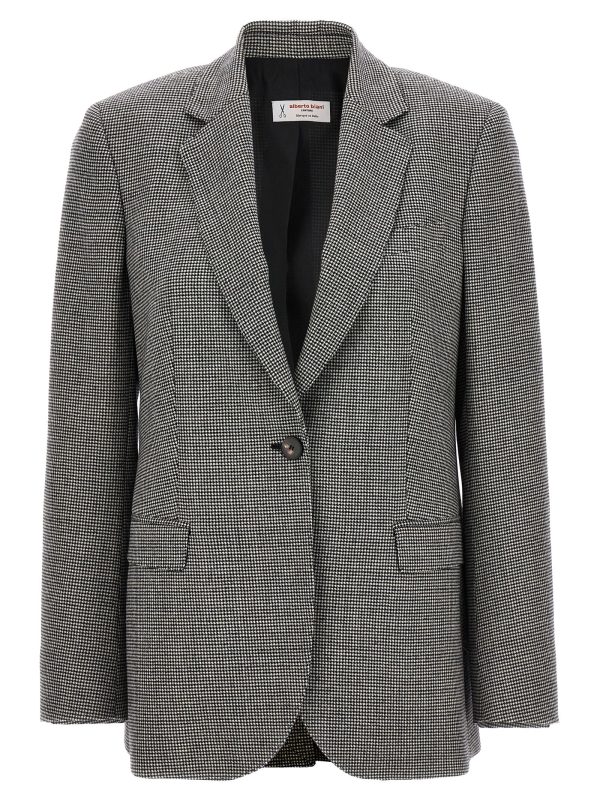 Houndstooth blazer