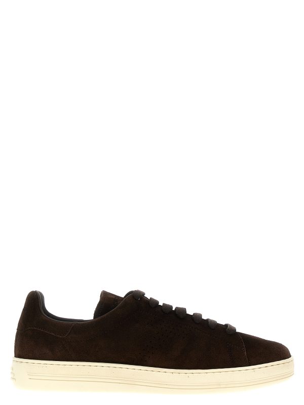 Logo suede sneakers