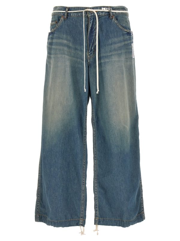 Drawstring jeans