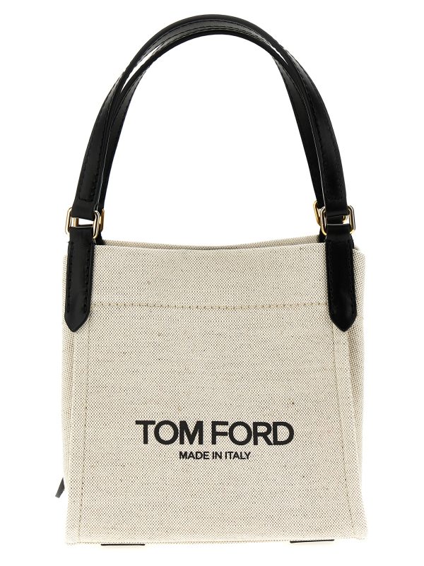 Logo canvas handbag