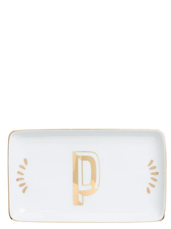 Rectangular letter 'P' valet tray