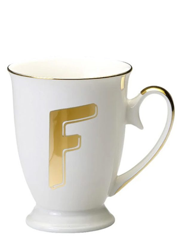 Cup letter 'F'