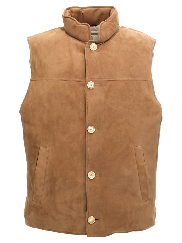 Suede vest