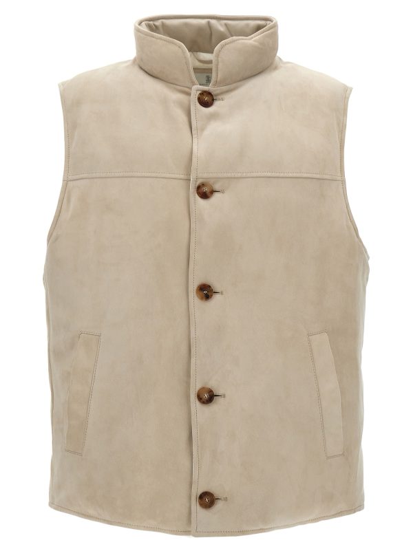 Suede vest