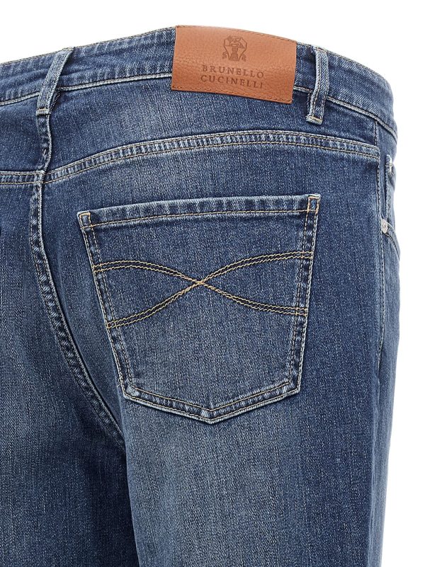 Logo embroidery stretch jeans - immagine 4