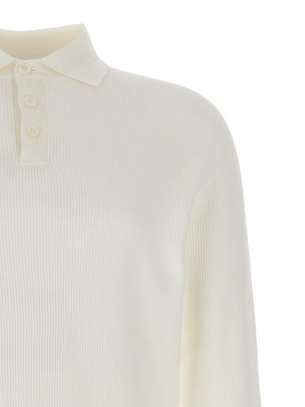 Ribbed polo shirt - immagine 3