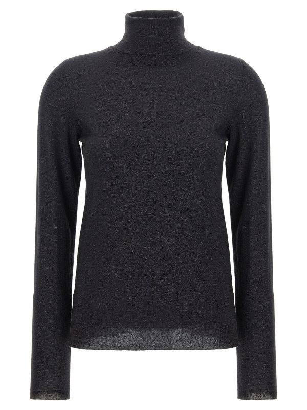 Lurex turtleneck sweater