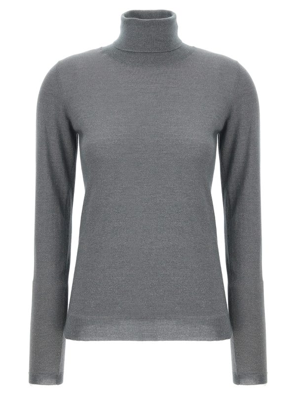 Lurex turtleneck sweater