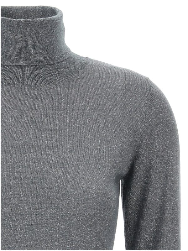 Lurex turtleneck sweater - immagine 3