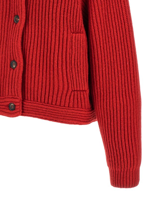 Ribbed hooded cardigan - immagine 4