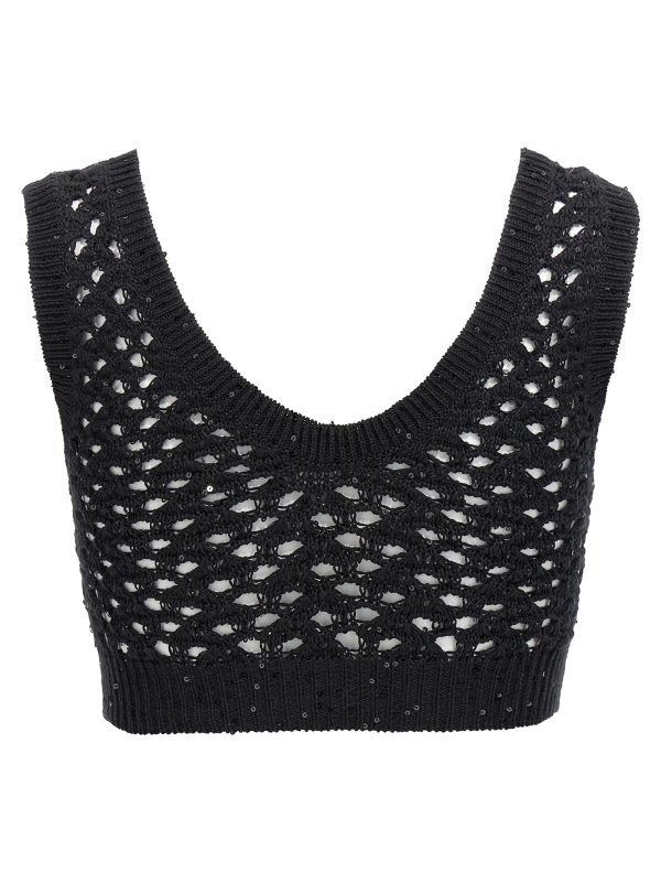 Sequin crop top - immagine 2