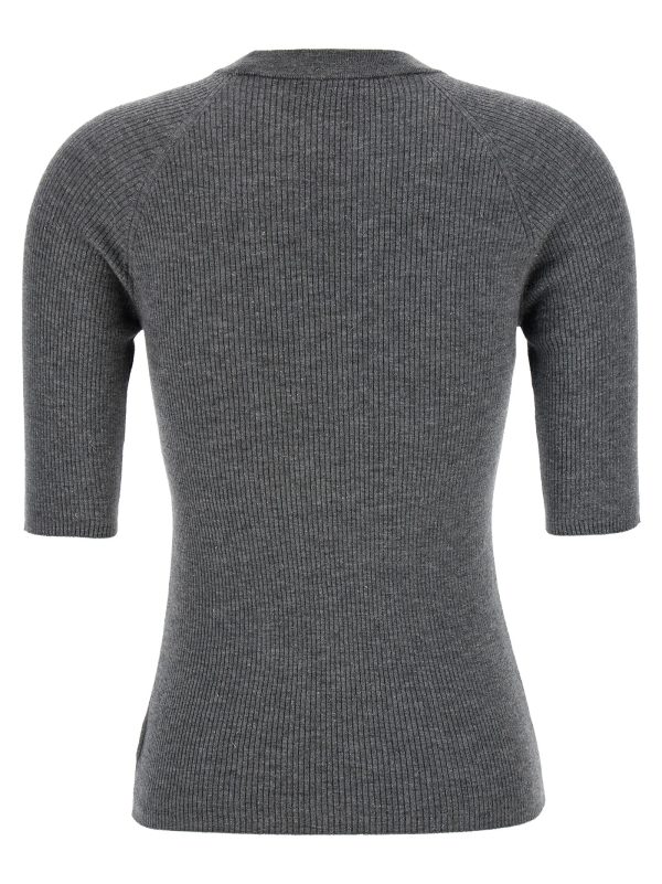 Lurex ribbed sweater - immagine 2