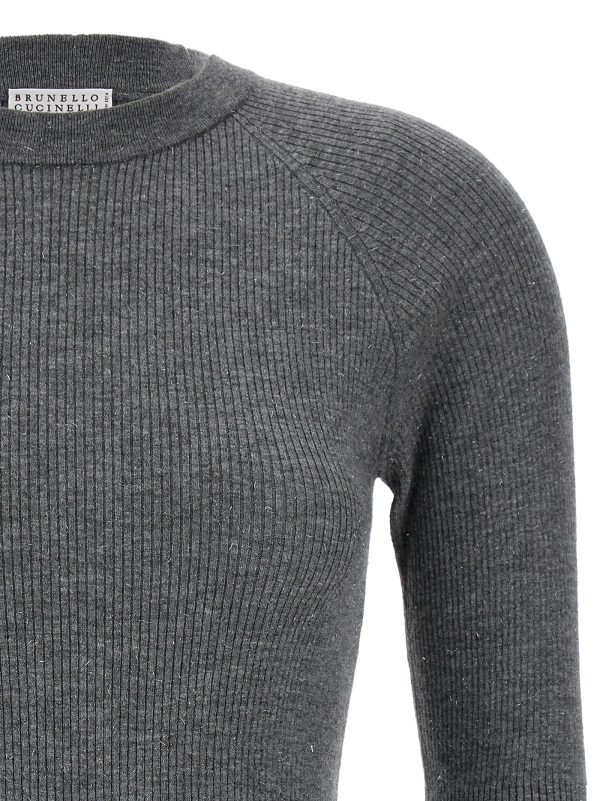 Lurex ribbed sweater - immagine 3