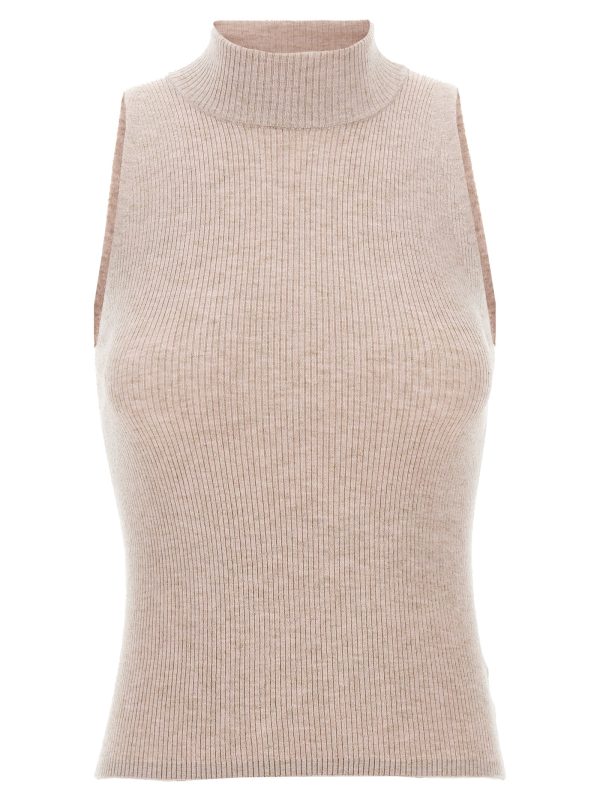 Glitter ribbed vest