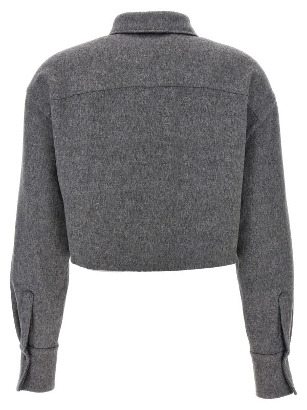 Cropped cashmere shirt - immagine 2