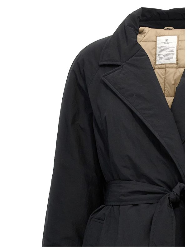 Padded long belt down jacket - immagine 3