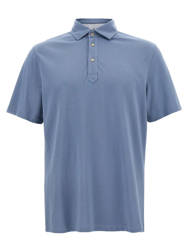 Piqué cotton polo shirt