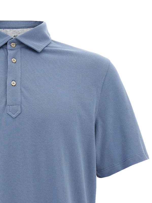 Piqué cotton polo shirt - immagine 3