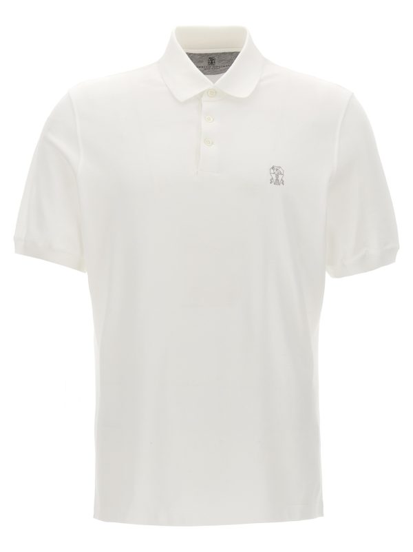 Logo print polo shirt