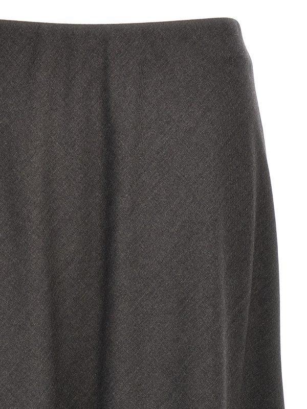 Flared wool skirt - immagine 3