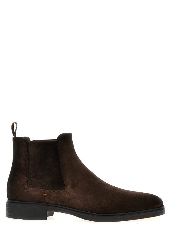 Suede ankle boots