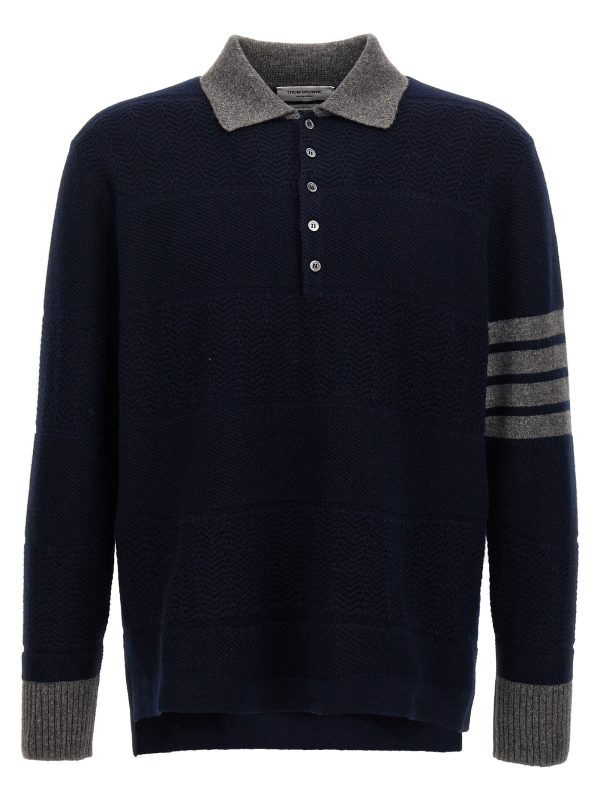 'Textured Rugby Stripe' sweater