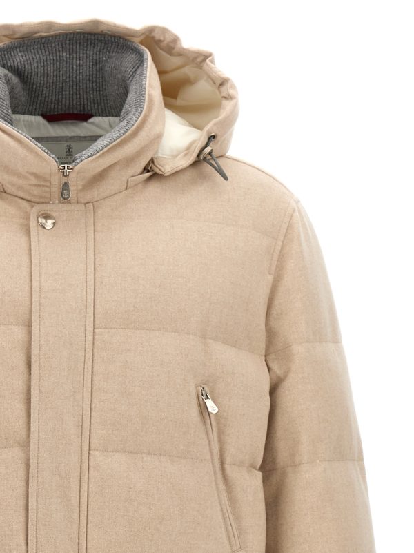 Long hooded down jacket - immagine 3